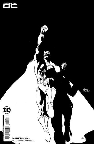 Superman #1 Cover M 1 in 25 Andy Kubert Black & White Card Stock Variant