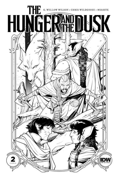 The Hunger And The Dusk #2 Variant Ri (25) (Wildgoose Black & White)